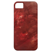 Caixa vermelha do abstrato do amor para o iPhone iPhone 5 Capas