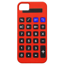 Calculadora alaranjada iPhone 5 capas