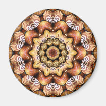 Caleidoscópio da mandala ima de geladeira