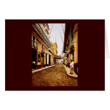 Calle de Habana Havana Cuba Cartoes