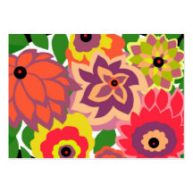CAMBRIA, ART DECO FLORAL: TROPICANA MODELO CARTÕES DE VISITAS