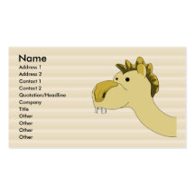Camelo bonito dos desenhos animados cartoes de visitas