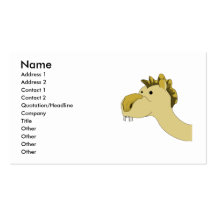 Camelo bonito dos desenhos animados cartões de visitas