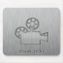 Câmera de filme escovada do Metal-olhar Mousepad