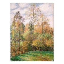 Camille Pissarro - outono, álamos, Eragny Foto