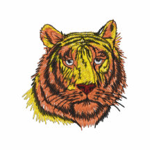 Camisa bordada cara do tigre