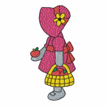 Camisa bordada menina de Apple