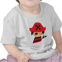 Camisa da criança do pirata camisetas