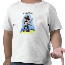 Camisa das crianças de Lucy do pirata Camisetas