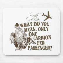 Camisa divertida da piada da linha aérea mousepads