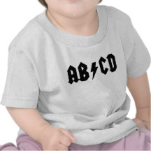 Camisa do bebê de AB/CD Tshirts