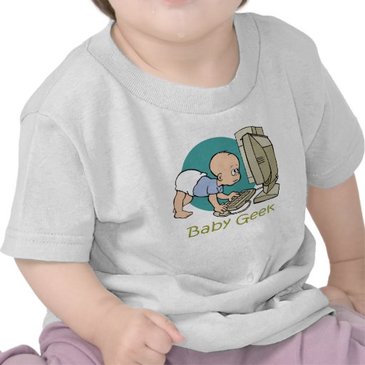 Camisa do geek T do bebê Camisetas
