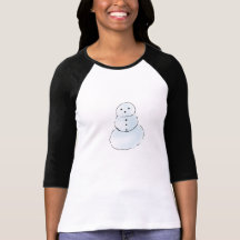 Camisa do homem T da neve de Kawaii Tshirts