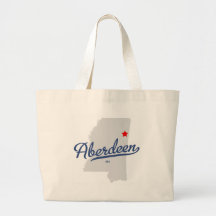 Camisa do MS de Aberdeen Mississippi Bolsa De Lona