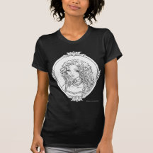 Camisa gótico do esboço de Vampiresse do La de Le  T-shirt