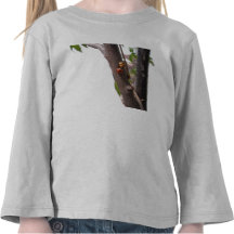 Camisa longa da luva da criança do joaninha camiseta