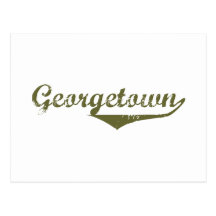 Camisas da revolução t de Georgetown Cartão Postal