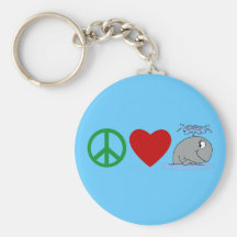 Camisas das baleias T do amor da paz, canecas de v Chaveiro