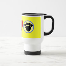 Camisas das patas T do filhote de cachorro do amor Canecas