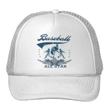 Camiseta e presentes azuis de All Star do basebol Bone