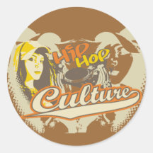 Camiseta e presentes da cultura de Hip Hop Adesivo