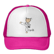 Camiseta e presentes da menina do karaté boné