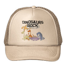 Camiseta e presentes da rocha dos dinossauros boné
