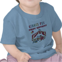 Camiseta e presentes do aniversário do circo prime