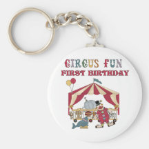 Camiseta e presentes do aniversário do circo prime chaveiros