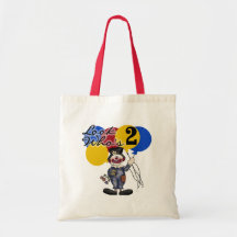 Camiseta e presentes do segundo aniversário do pal bolsa de lona