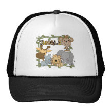 Camiseta e presentes dos animais da selva do bebê bone