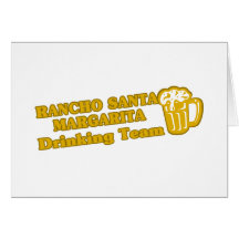 Camisetas da equipe do bebendo de Rancho Santa Mar Cartao