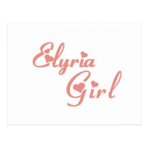 Camisetas da menina de Elyria Cartões Postais