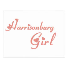 Camisetas da menina de Harrisonburg Cartão Postal
