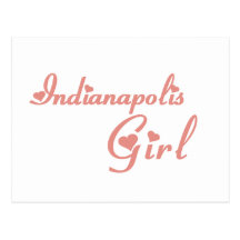 Camisetas da menina de Indianapolis Cartão Postal