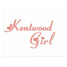Camisetas da menina de Kentwood Cartao Postal