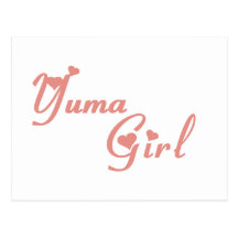 Camisetas da menina de Yuma Cartao Postal
