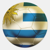 Campeonato do mundo de Uruguai Adesivo Em Formato Redondo