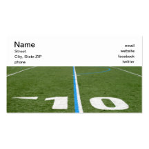 Campo de futebol dez modelos cartões de visita
