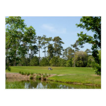 campo de golfe cartão postal