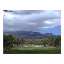 Campo de golfe havaiano cartão postal