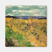 Campo de trigo com Cornflowers por Van Gogh. Imã
