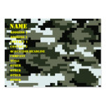 Camuflagem urbana do pixel de 8 bocados modelo cartoes de visitas
