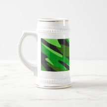 camuflagem verde do exército da selva textured caneca