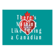 Canadense do amor do T Modelos Cartoes De Visita