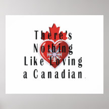 Canadense do amor do T Poster