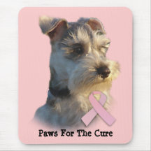 Cancro da mama Mousepad do Schnauzer diminuto