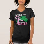Cancro da mama nascido natural do Dia de São Patrí T-shirt