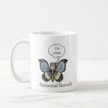 Caneca anti-social da borboleta