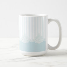Caneca azul do laço